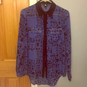 Rock & Republic- Long Sheer Dressy Blouse